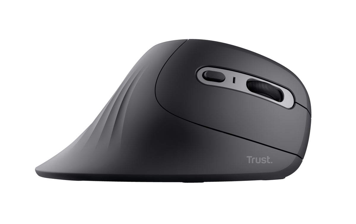Trust Verro Souris Bureau Ergonomique Verticale Sans Fil RF Optique 1600 DPI pour Droitier