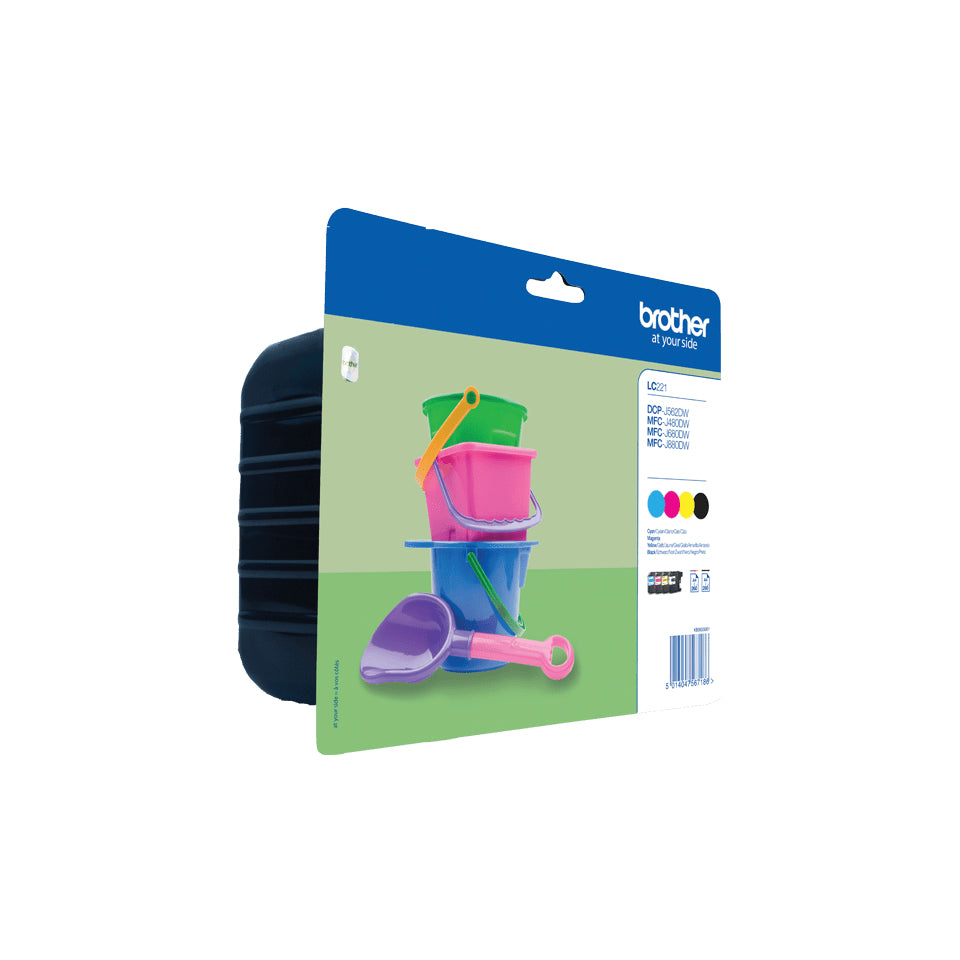 Brother LC221VALBP Pack de Cartouches d'Encre Originales