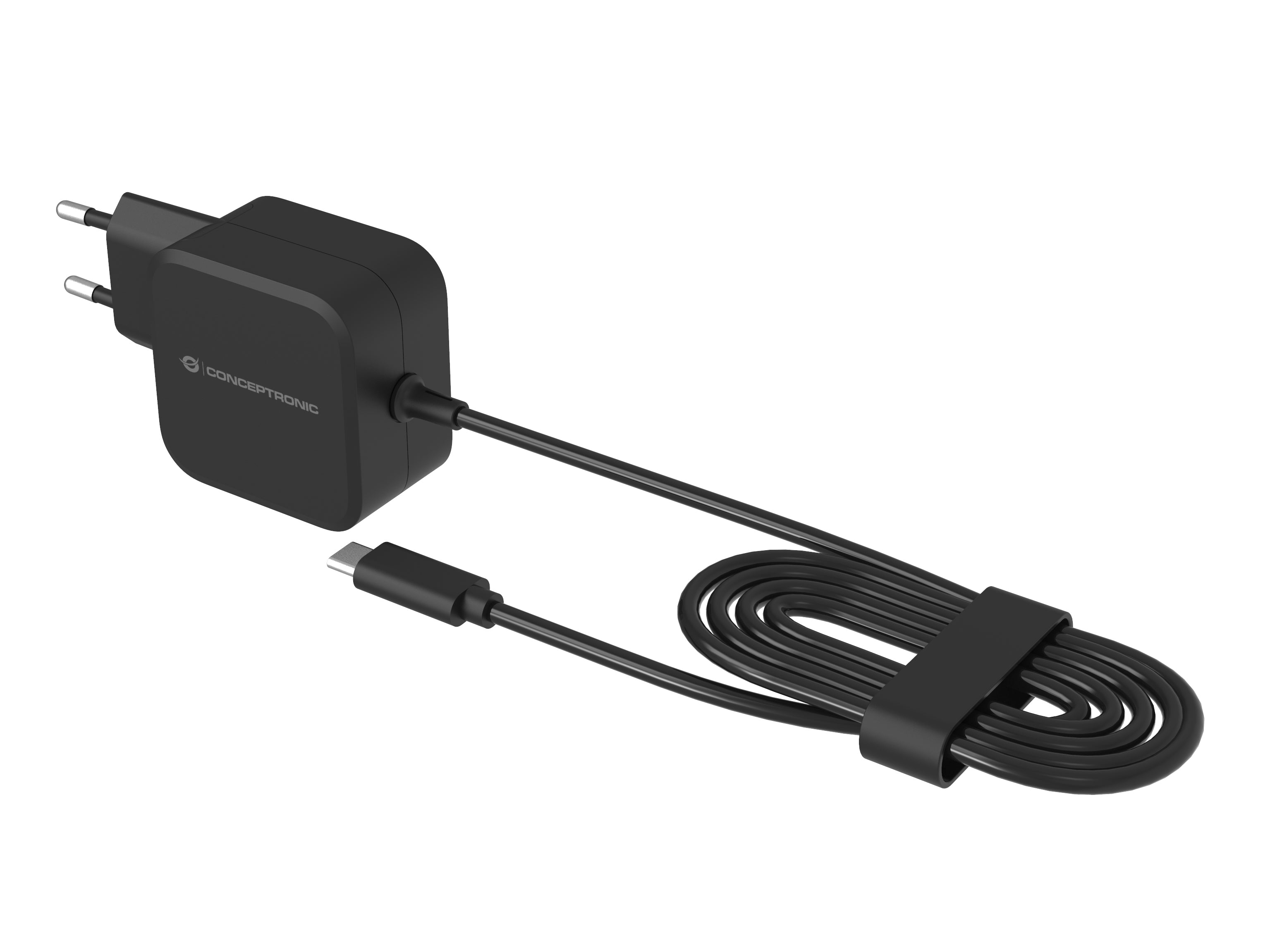 Conceptronic OZUL04BE chargeur d'appareils mobiles Universel Noir Secteur Intérieure
