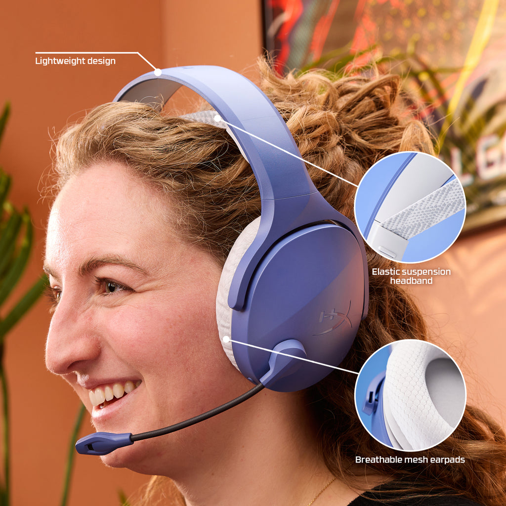 HyperX Cloud Jet – Casque de jeu sans fil (bleu clair)