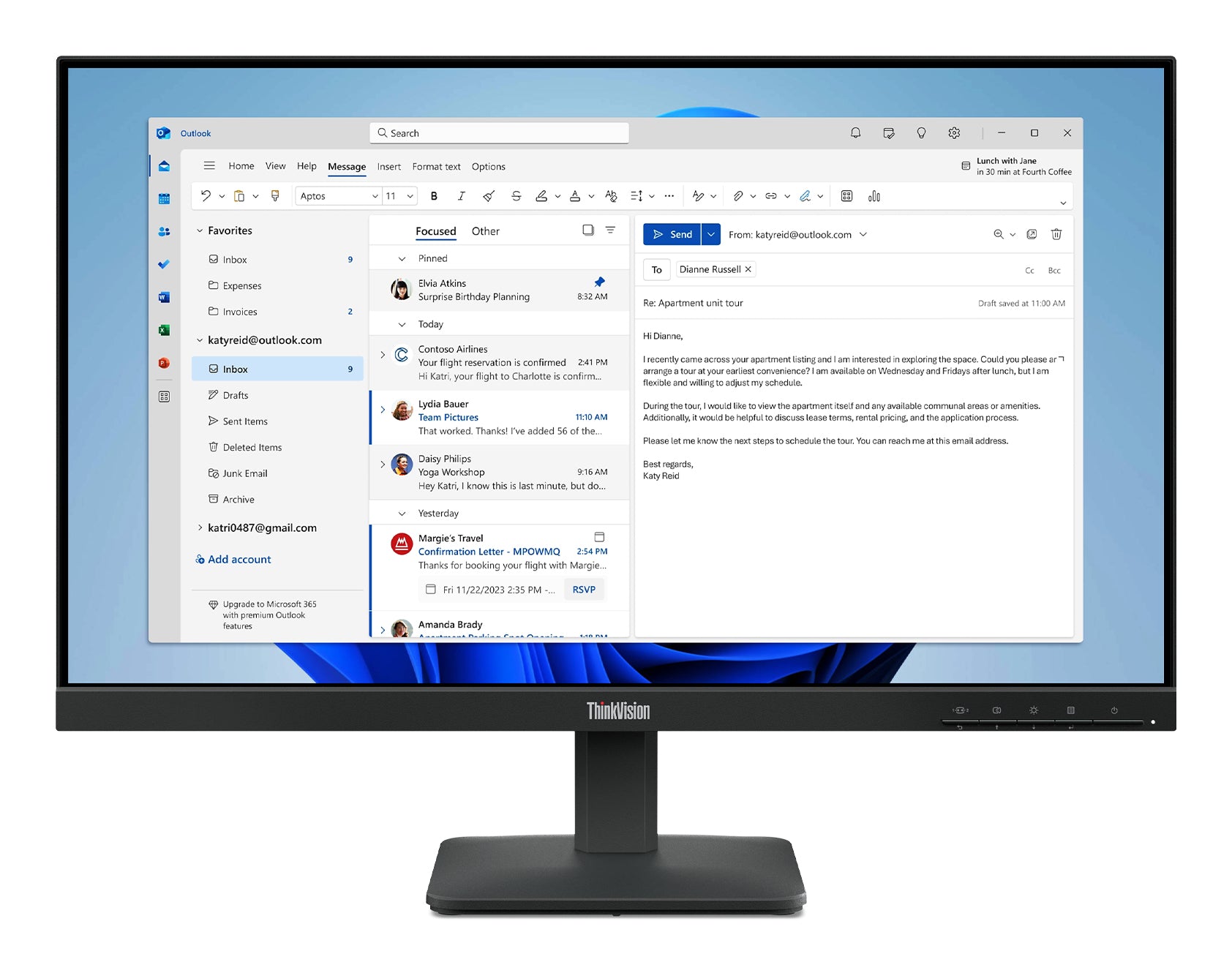 Lenovo ThinkVision S24-4e Moniteur