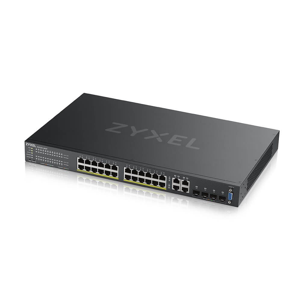 Zyxel GS2220-28HP-EU0101F Commutateur Réseau Géré L2 Gigabit Ethernet PoE Noir