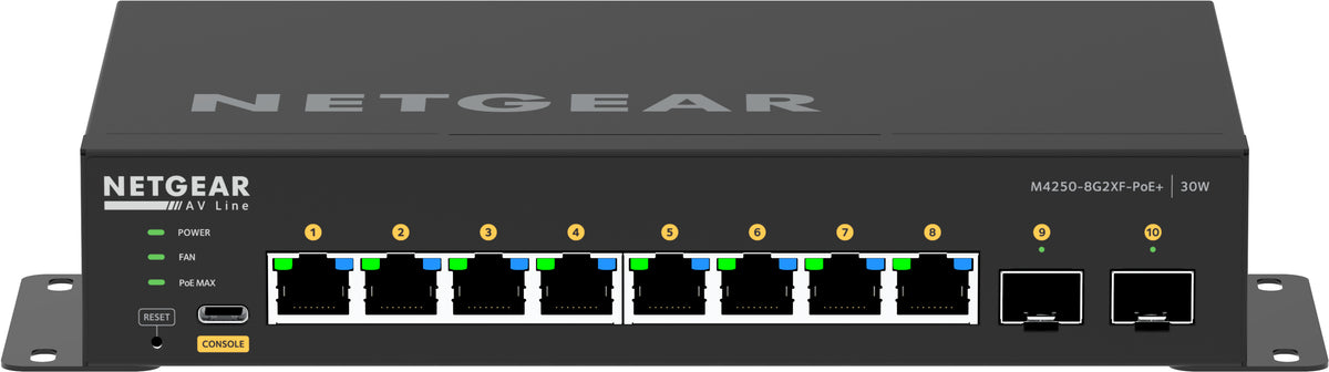NETGEAR GSM4210PX Géré L2/L3 Gigabit Ethernet (10/100/1000) Connexion Ethernet, supportant l'alimentation via ce port (P