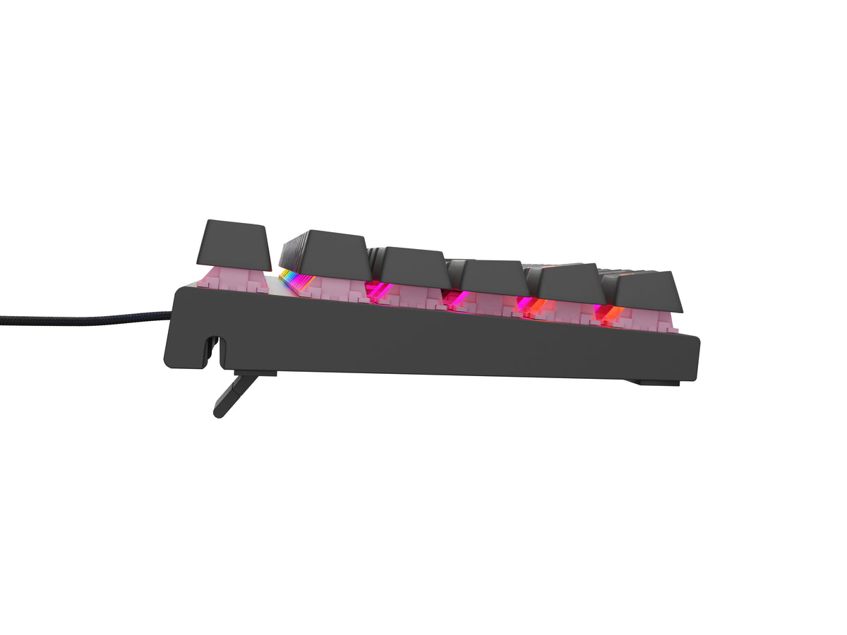 Clavier Gaming Mécanique NKG-1886 USB QWERTZ Allemand, Rétroéclairage RGB, Noir