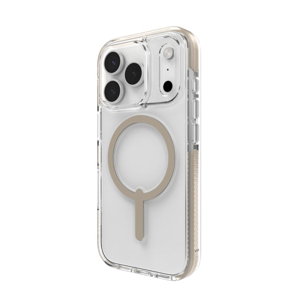 ZAGG Santa Cruz Snap coque de protection pour téléphones portables 16 cm (6.3") Housse Titane, Transparent