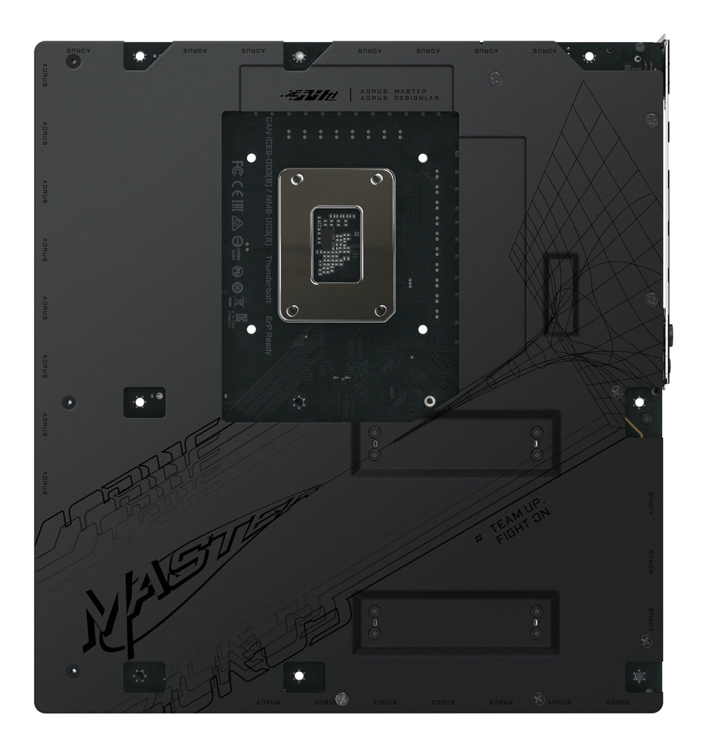 GIGABYTE Z890 AORUS MASTER AI TOP Carte Mère - Prend en charge les processeurs Intel Core Ultra (Série 2), VRM 20+1+2 phases, jusqu'à 9500MHz DDR5 (OC), PCIe 5.0 M.2, Wi-Fi 7, Thunderbolt 4