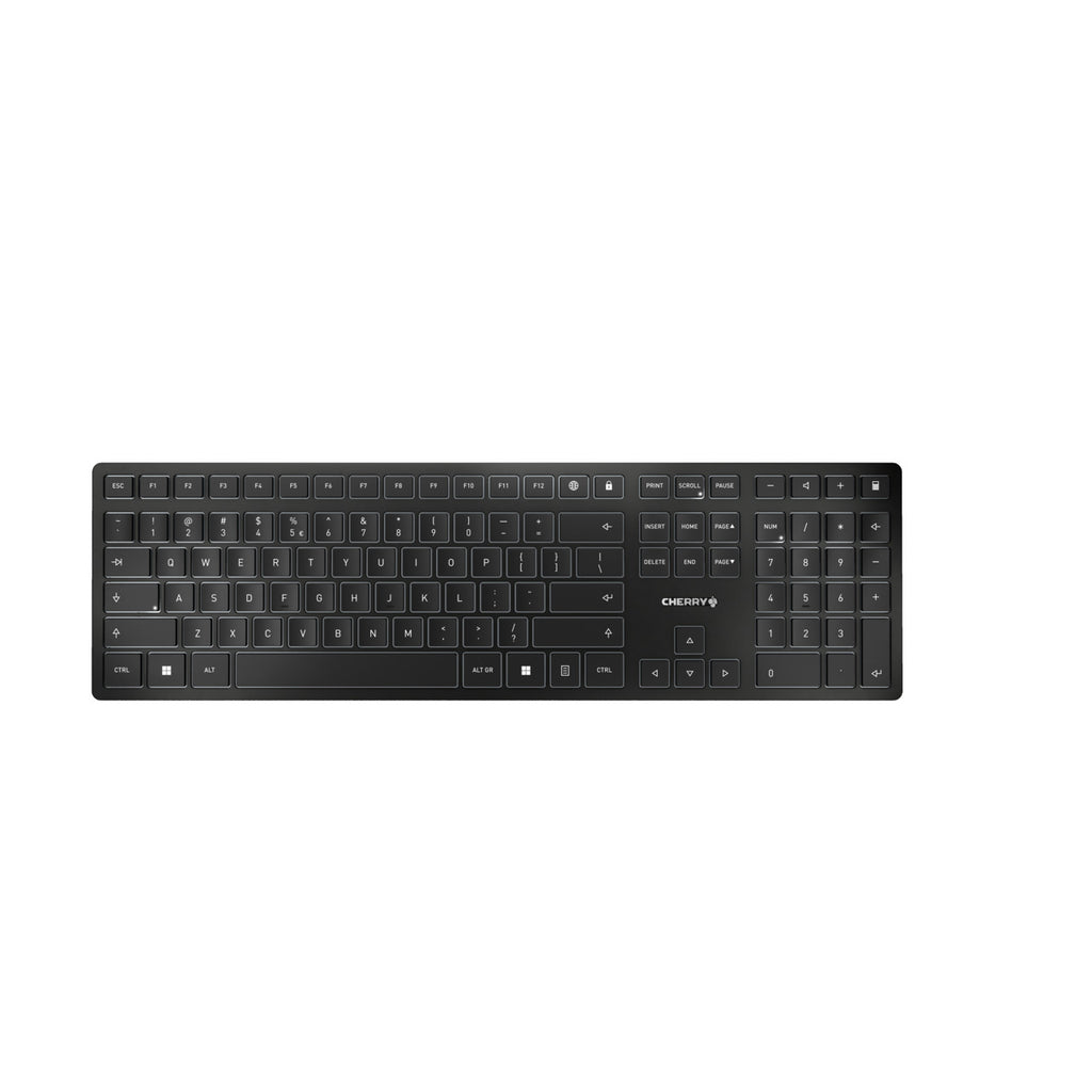 Cherry KW 9100 Slim Clavier Sans Fil RF et Bluetooth QWERTY Anglais Noir