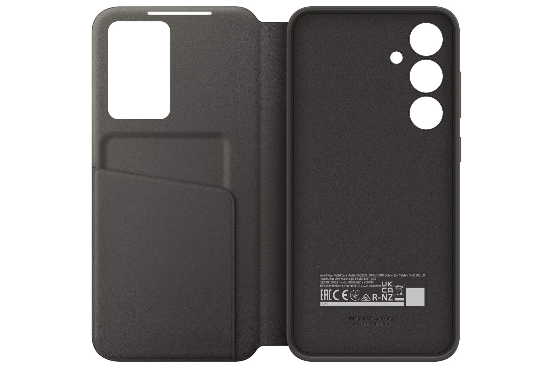 Samsung Samsung Coque Smart View avec porte-carte pour Galaxy S24 FE