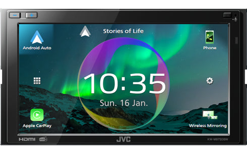 JVC KW-M875DBW récepteur multimédia de voiture Noir Wifi 180 W Bluetooth