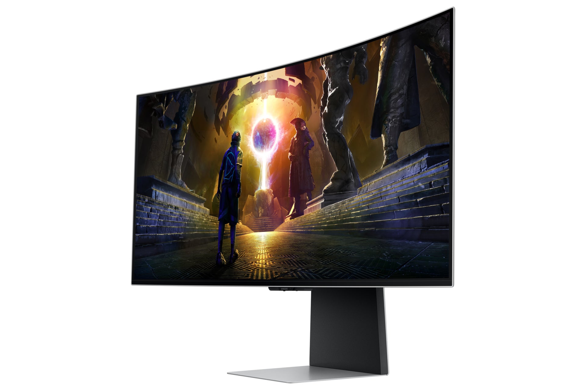 Samsung Samsung G85SD écran plat de PC 86,4 cm (34") 3440 x 1440 pixels UltraWide Quad HD OLED Argent