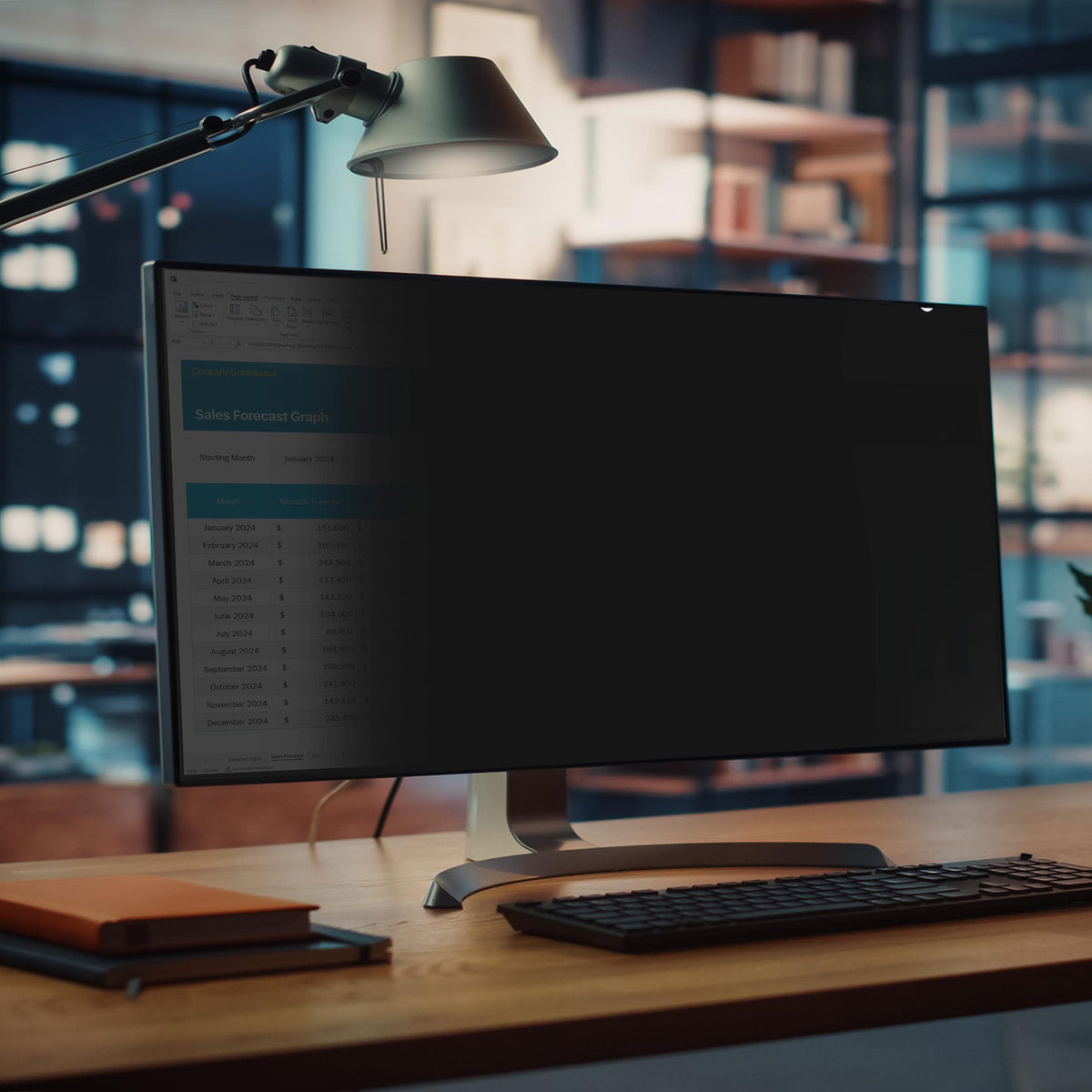 StarTech.com Filtre de Confidentialité pour Écran Incurvé Ultra-Large U3824DW 21:9, Double Face Mat/Brillant, Conforme T