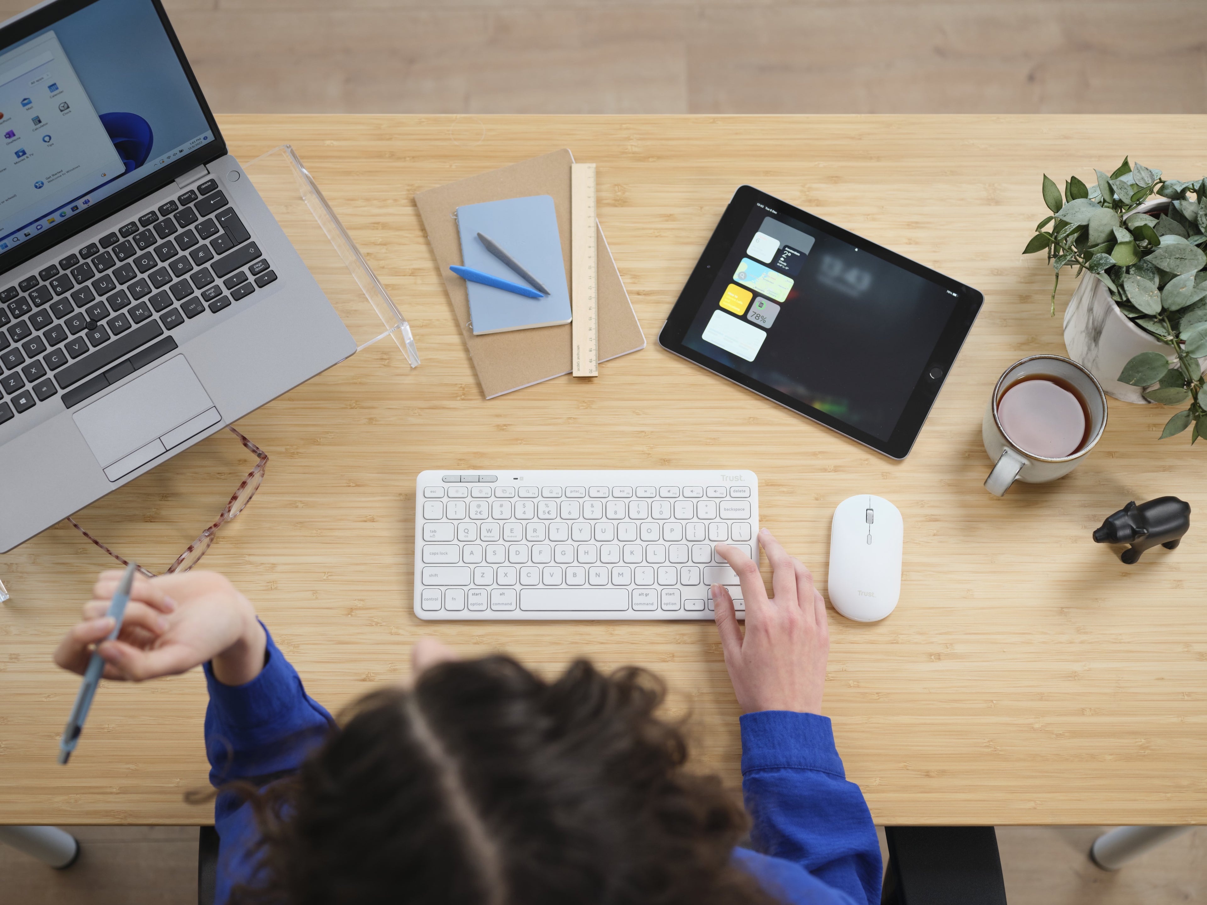 Trust Lyra Clavier et souris sans fil multi-appareils
