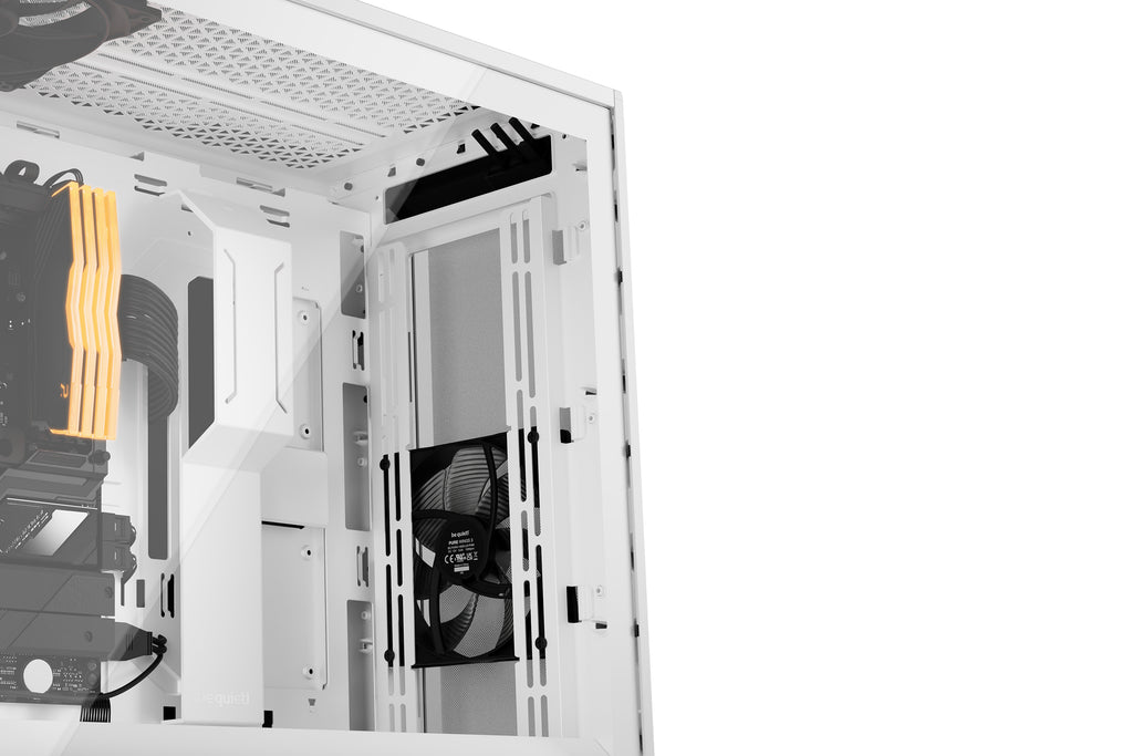 be quiet! Shadow Base 800 Blanc | Boîtier PC ARGB vitré, Mini ITX / Micro ATX / ATX / E-ATX, 3 ventilateurs Pure Wings 3