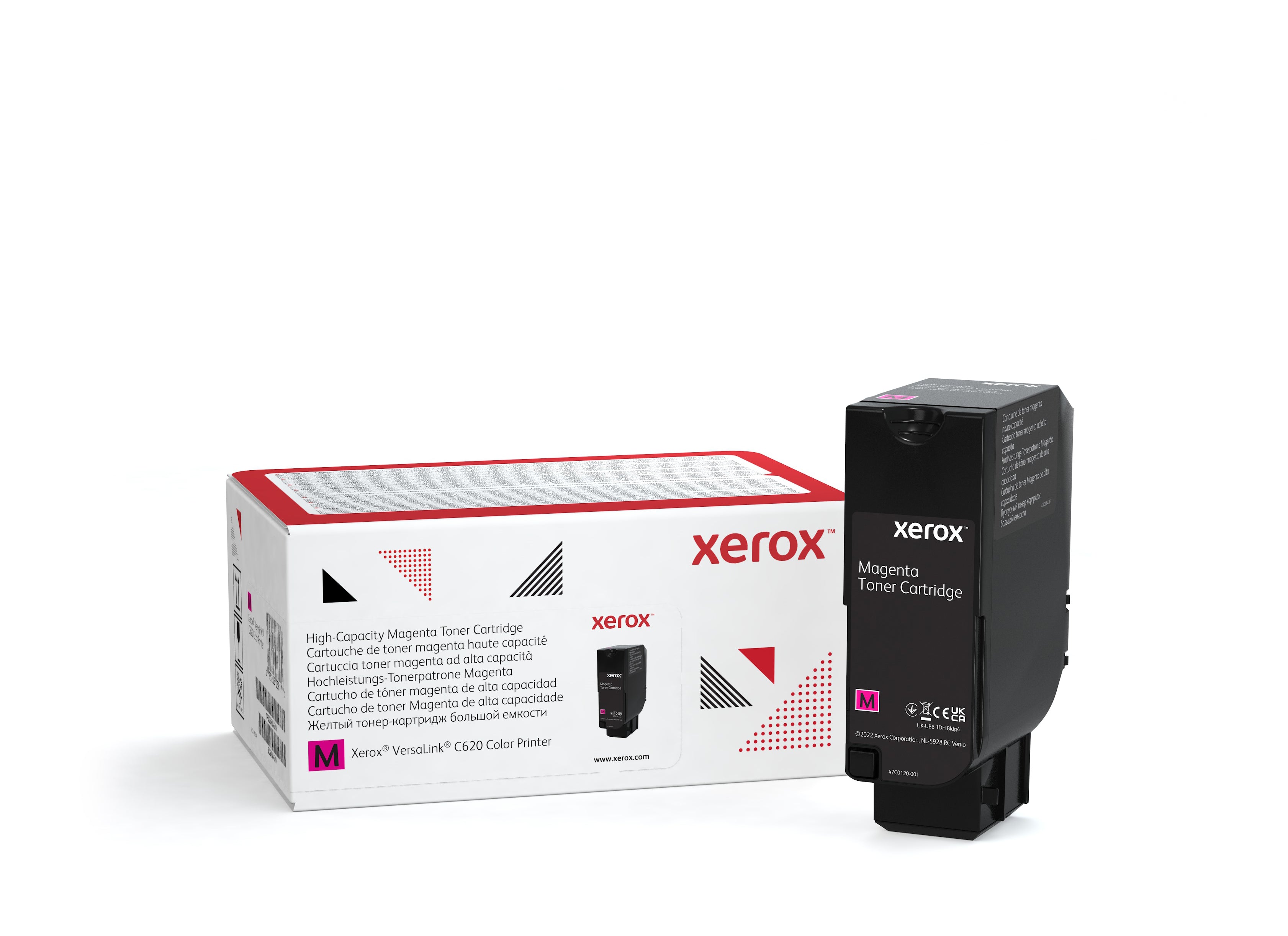 Xerox Cartouche de toner Magenta de Grande capacité Imprimante couleur ® VersaLink® C620 (12000 pages) - 006R04626