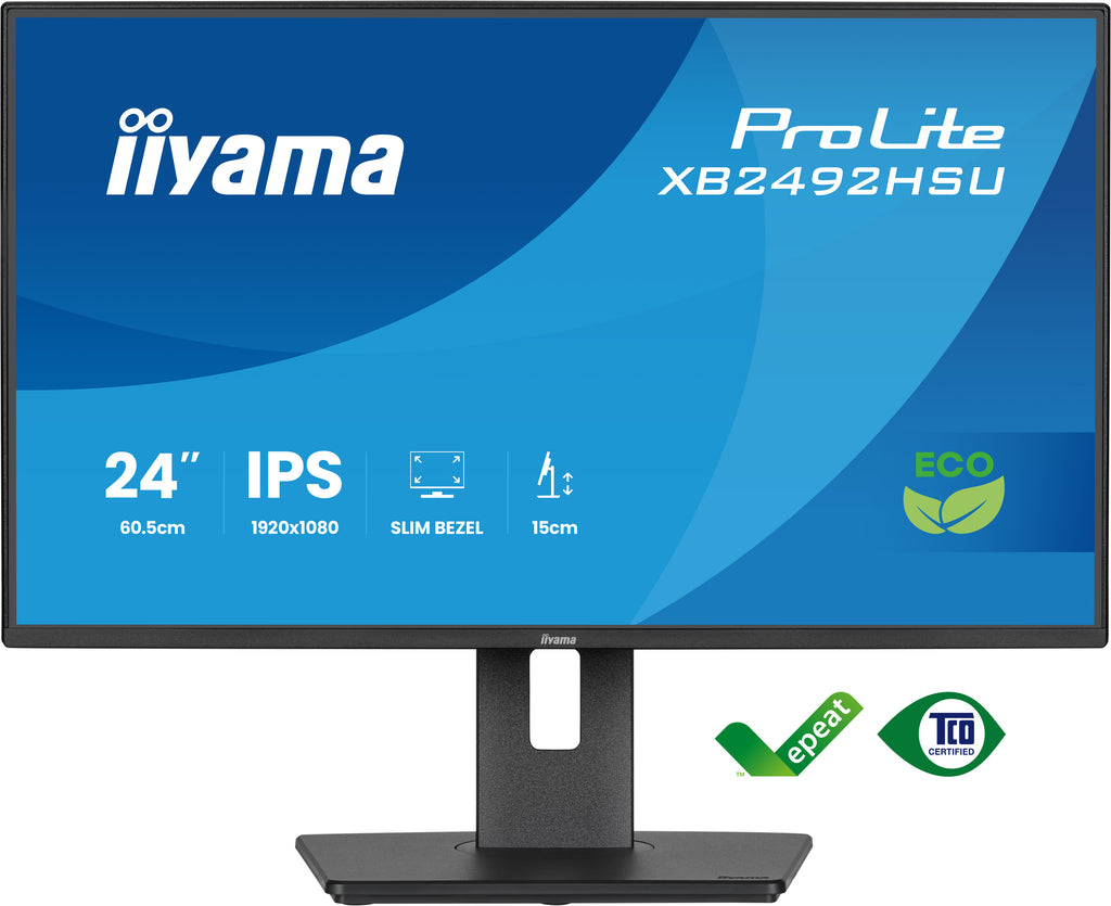 iiyama ProLite XB2492HSU-B1 écran plat de PC 60,5 cm (23.8") 1920 x 1080 pixels Full HD LED Noir