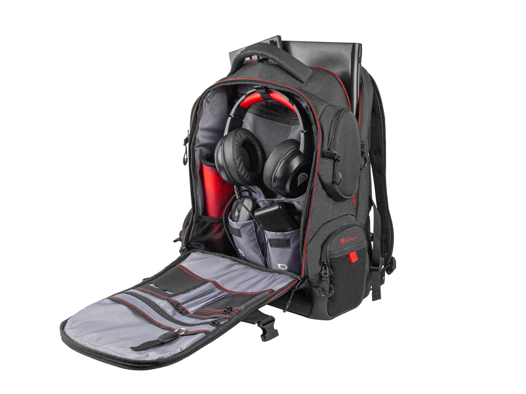 GENESIS Pallad 550 43,9 cm (17.3") Sac à dos Noir, Rouge