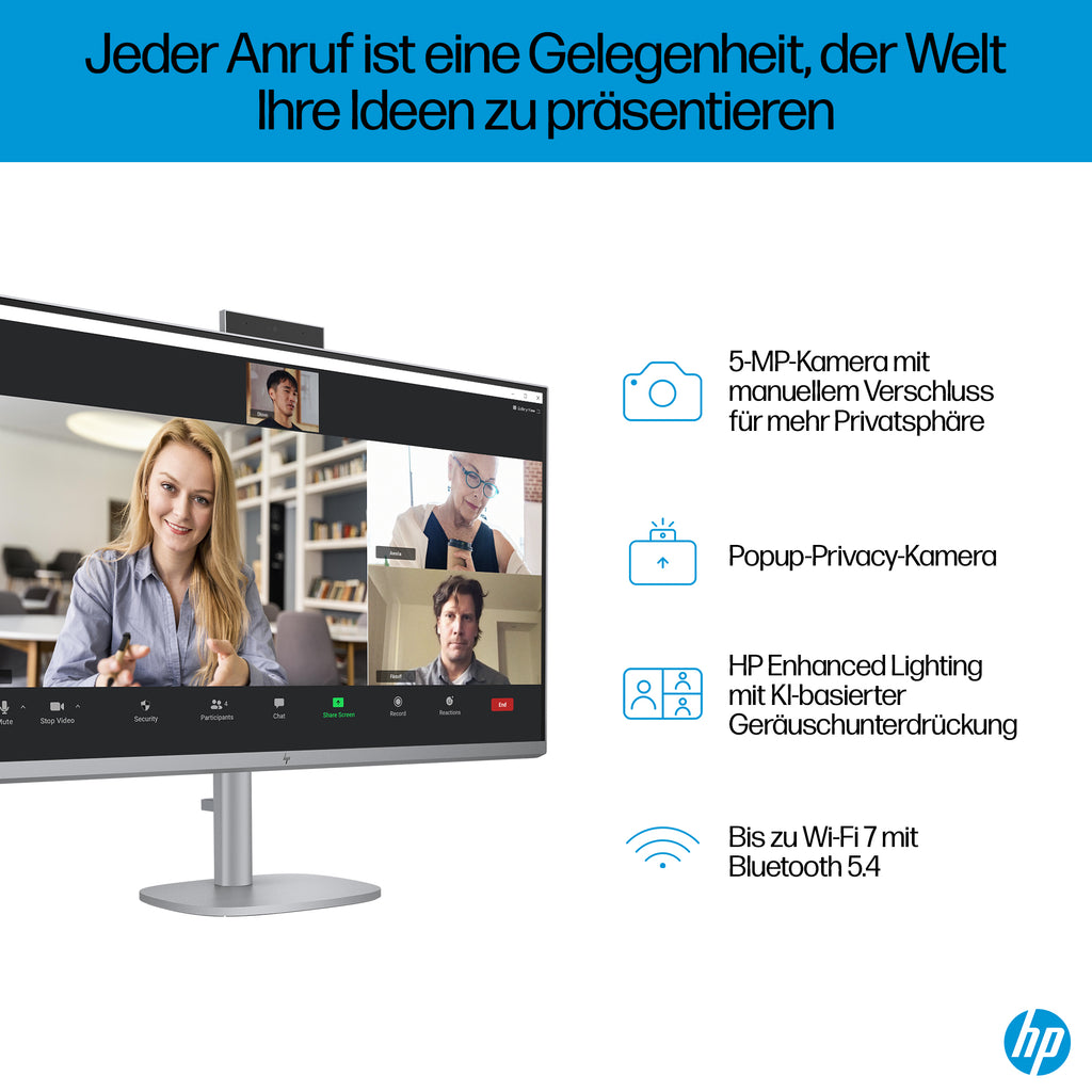 HP OmniStudio X All-in-One PC 32-c0170ng, Écran 31,5" 4K UHD, Intel Core Ultra 7 155H, 32GB RAM, 1TB SSD, Windows 11