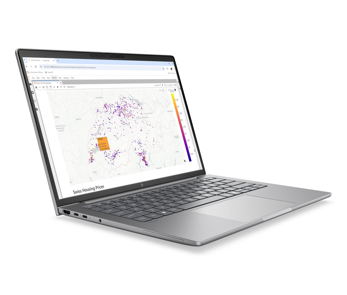 HP ZBook 8 G2a Copilot+ PC Station de travail mobile 14" WUXGA AMD Ryzen AI 7 PRO, 32 Go DDR5, 512 Go SSD, Wi-Fi 7, Wind