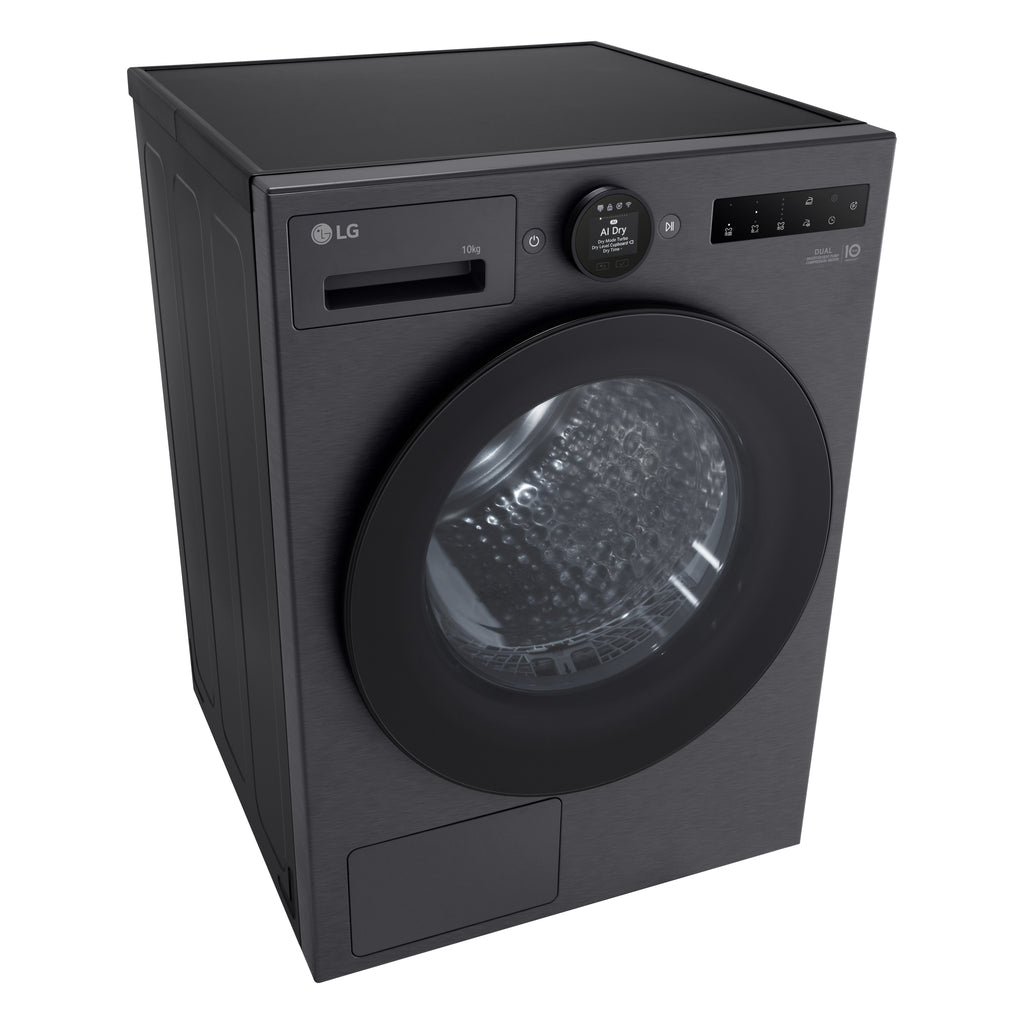 LG RHX7010TBB sèche-linge Pose libre Charge avant 10 kg Noir