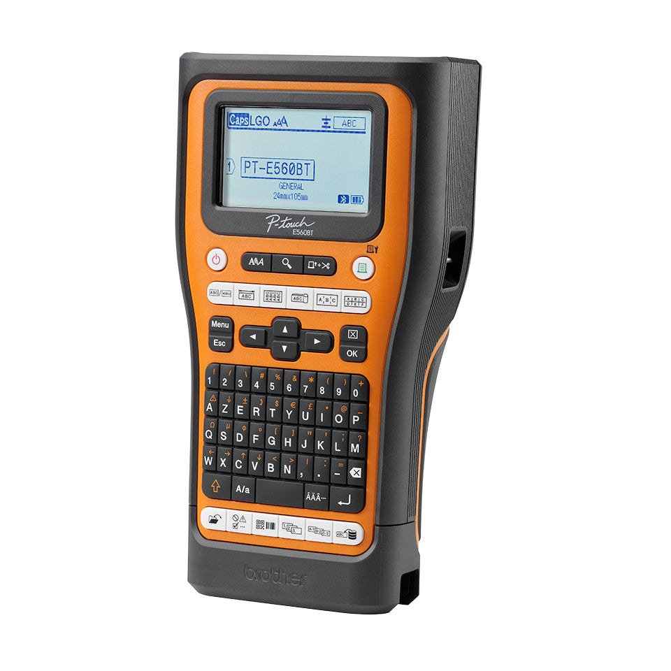 Brother PT-E560BTSP imprimante pour étiquettes Transfert thermique 180 x 180 DPI 30 mm/sec Avec fil &sans fil HSE/TZe Bl