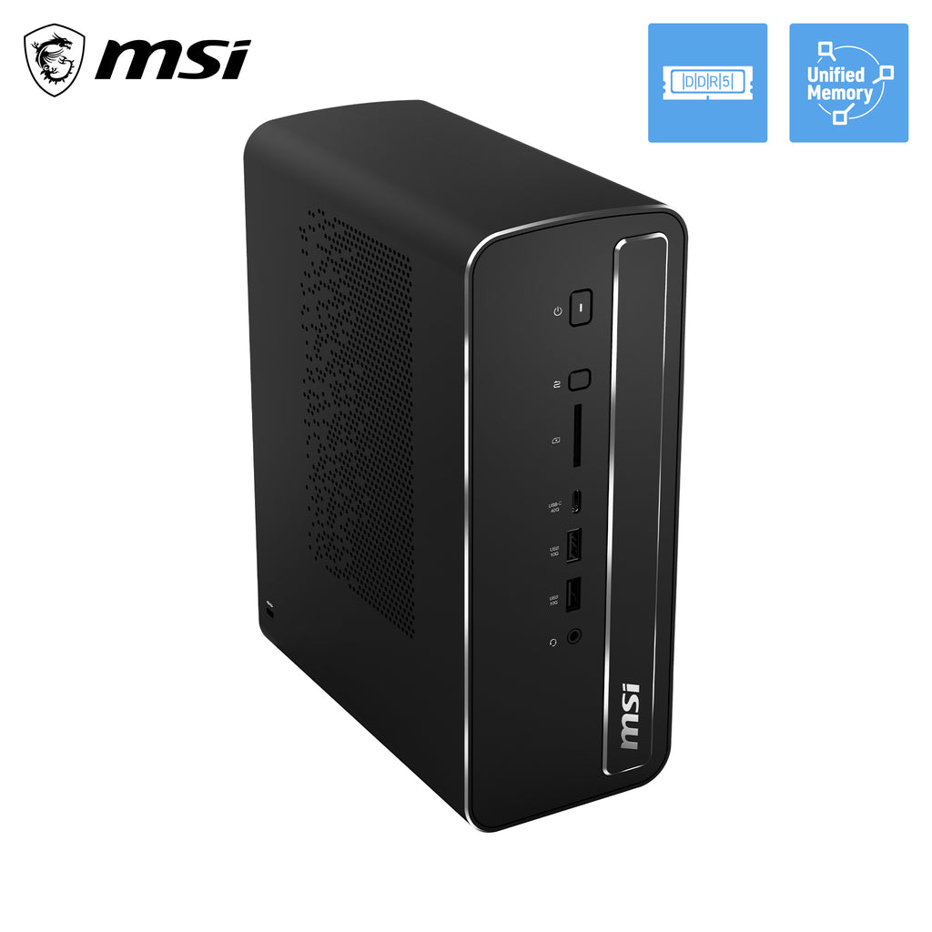 MSI Pro MAX EDGE AI+ 11M-005EU Copilot+ PC AMD Ryzen AI Max+ 395 128 Go LPDDR5x-SDRAM 2 To SSD Windows 11 Pro Mini PC PC Noir - vue 7