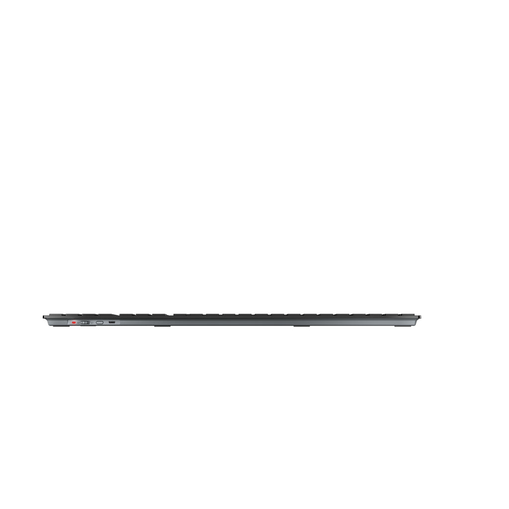 CHERRY DW 9500 SLIM clavier Souris incluse Universel RF sans fil + Bluetooth QWERTY Nordique Noir, Gris