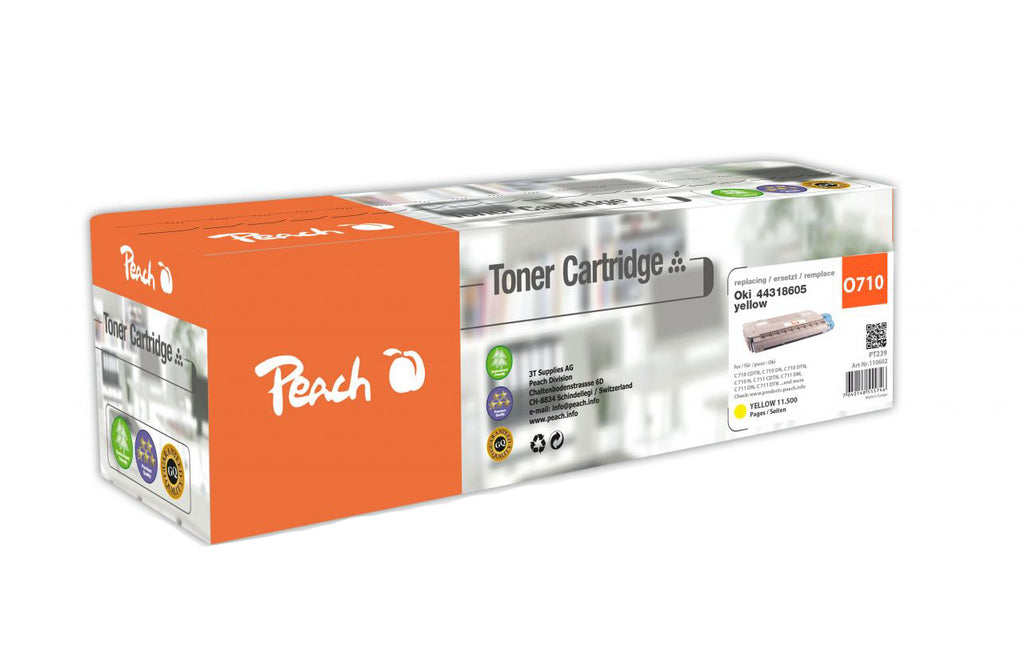 Cartouche de Toner Compatible Référence 110602, Couleur Jaune