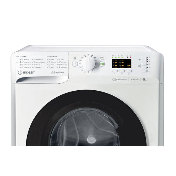 Indesit MTWSA 61294 WK EE machine à laver Charge avant 6 kg 1151 tr/min Blanc - vue 8