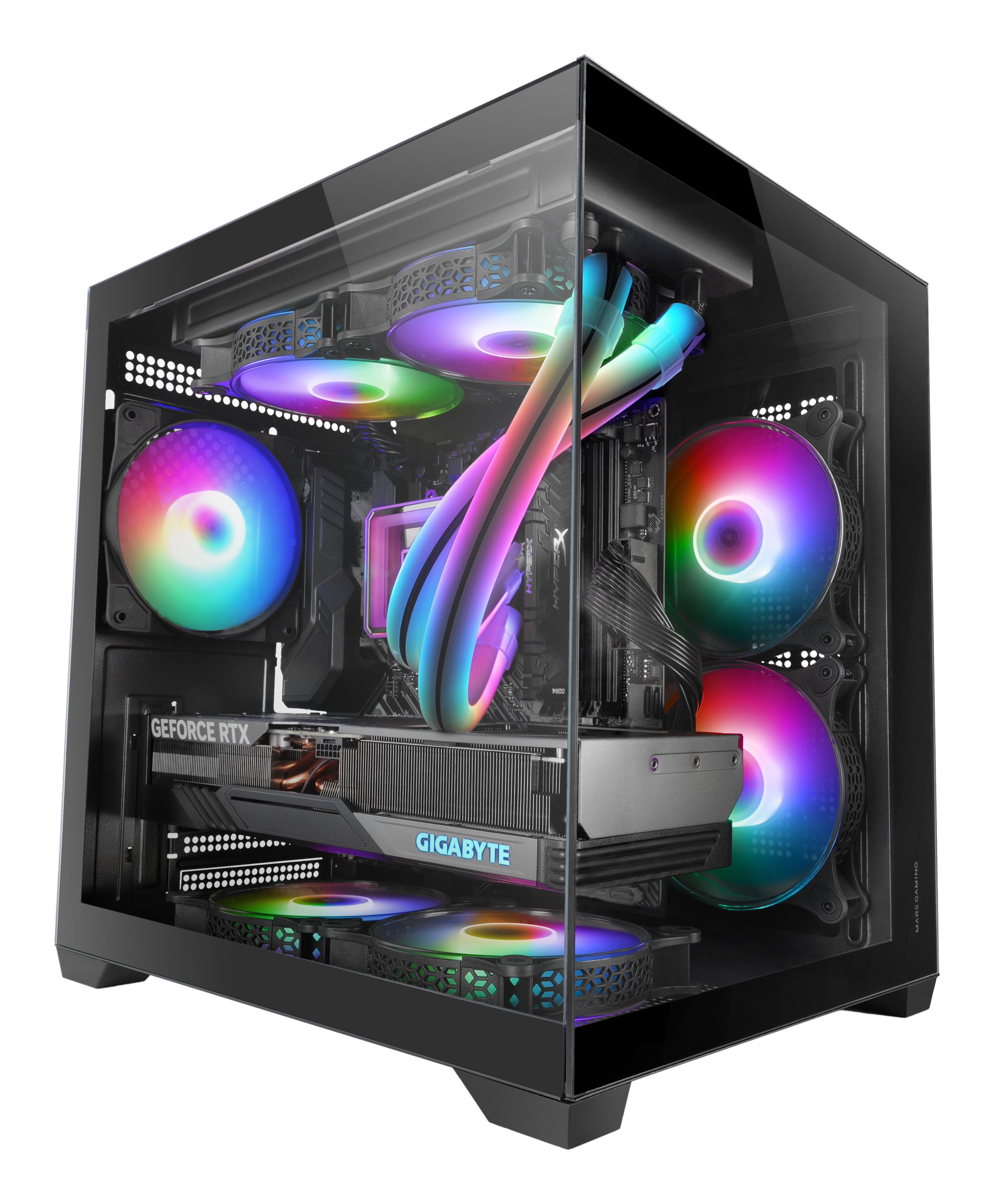 Mars Gaming MC-VIEW2 Mini Tower Noir