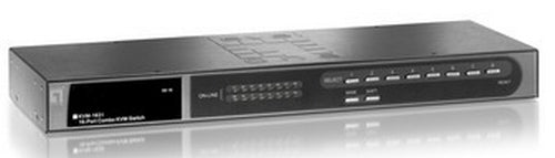 LevelOne KVM-1631 Commutateur KVM 16 Ports pour Écran, Clavier et Souris, Noir