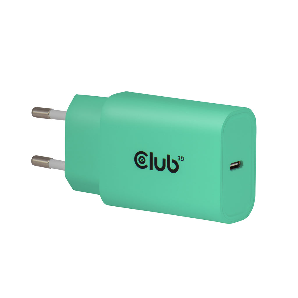 CLUB3D CAC-3024 chargeur d'appareils mobiles Smartphone, Universel Vert Secteur Charge rapide Intérieure