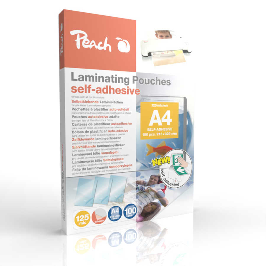 Peach S-PP525-17 Film de Plastification A4, 125 µm