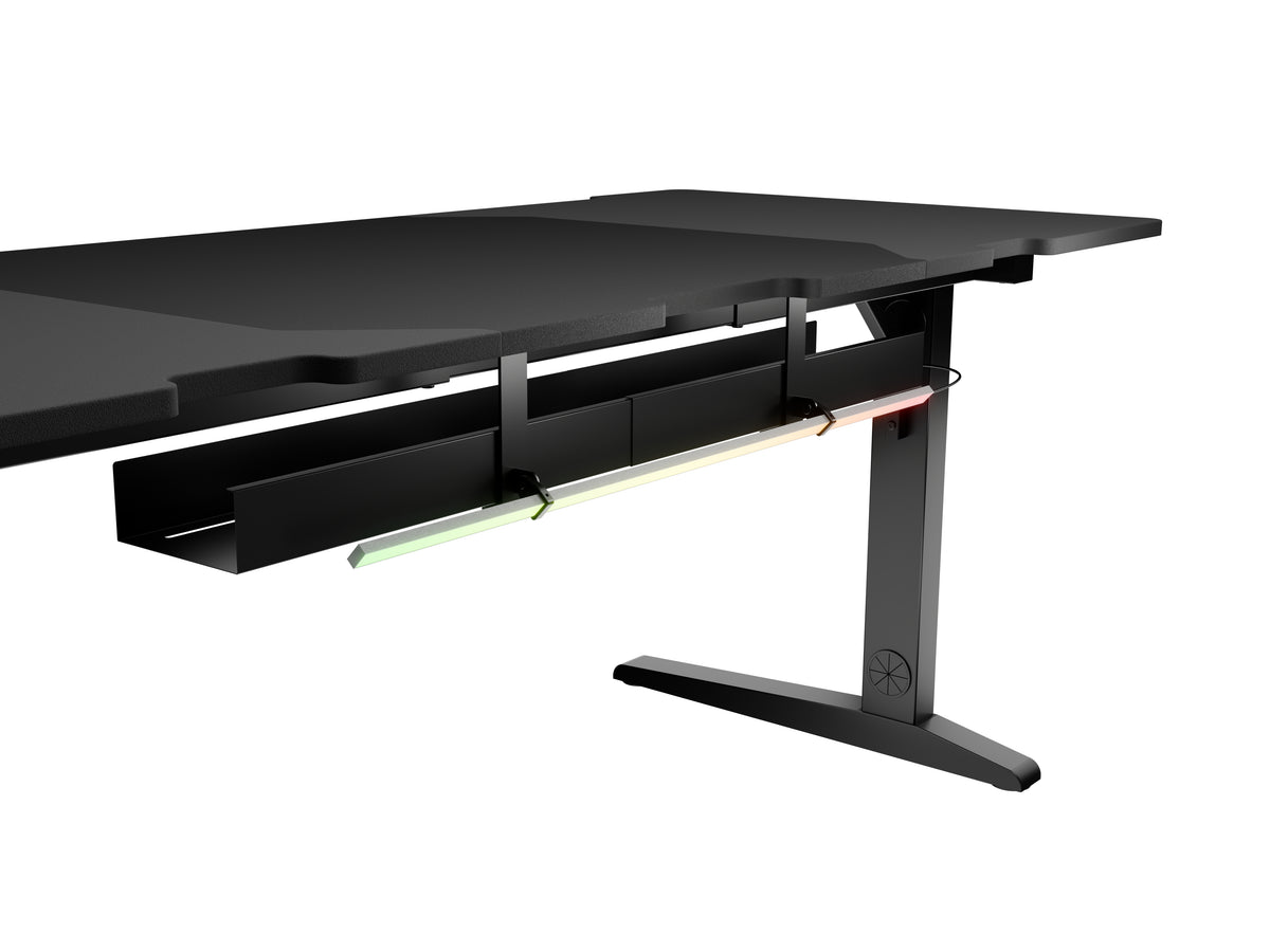 Bureau d'ordinateur GENESIS NDS-2251, Noir, Rectangulaire