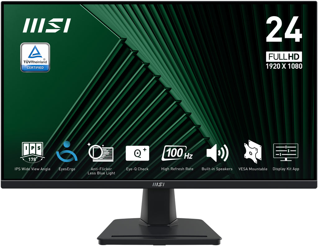 MSI Pro MP245G écran plat de PC 60,5 cm (23.8") 1920 x 1080 pixels Full HD LCD Noir