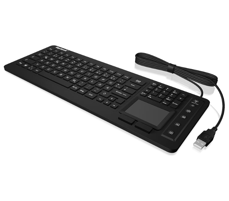Clavier Industriel KSK-6231 INEL USB QWERTY Anglais Américain, Noir