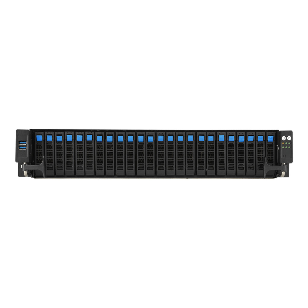 ASUS RS521A-E12-RS24U Socket SP5 Rack (2 U) Noir, Argent