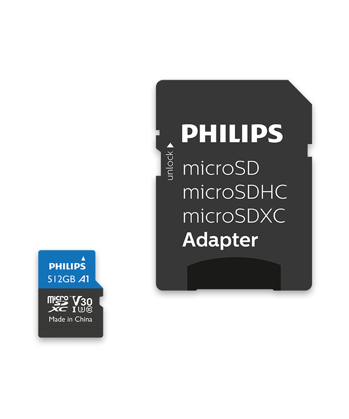 Philips FM51MP65B/00 mémoire flash 512 Go MicroSDHC UHS-I Classe 10