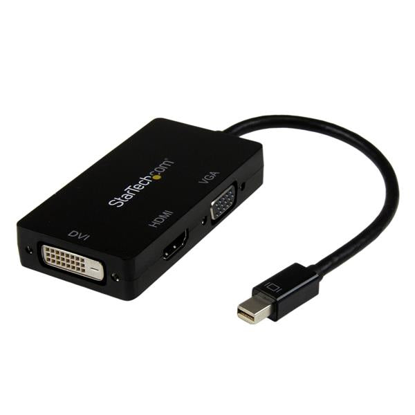 StarTech.com Adaptateur Mini DisplayPort 3 en 1 - 1080p - Hub Adaptateur Répartiteur Mini DP vers HDMI/VGA/DVI pour votr
