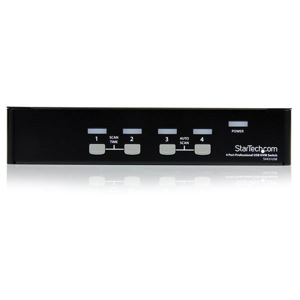 StarTech.com Commutateur KVM 4 Ports VGA USB Montage en Rack 1920x1440