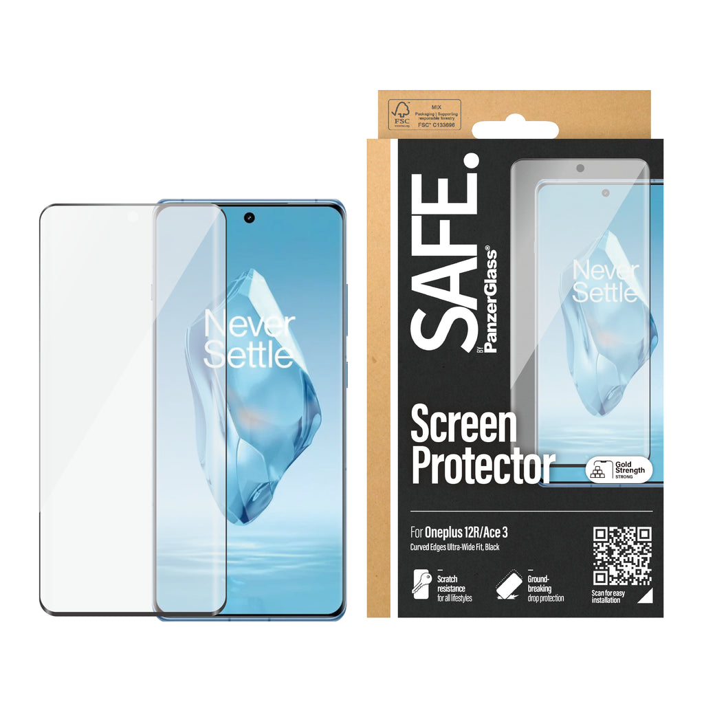 PanzerGlass SAFE. by ® Screen Protector OnePlus 12R | Ultra-Wide Fit Protection d'écran transparent 1 pièce(s)
