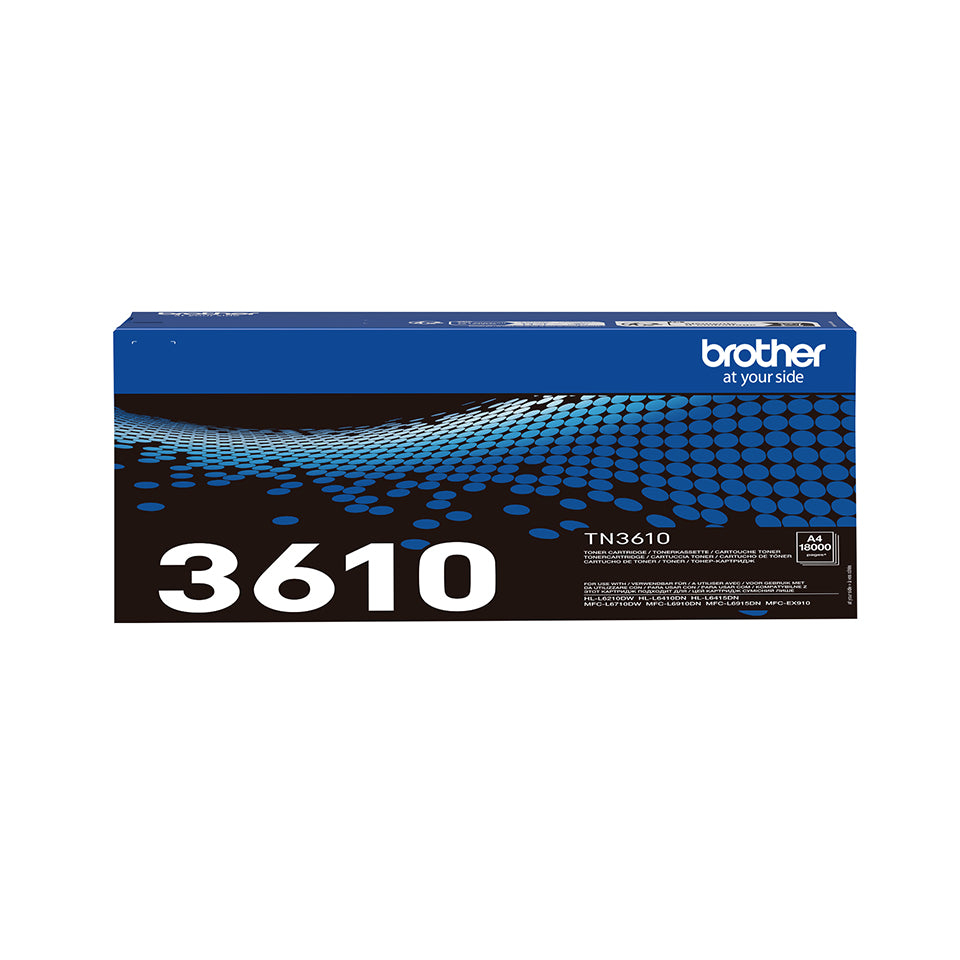 Brother TN-3610 Cartouche de Toner Originale, Noir, Ultra Haute Capacité