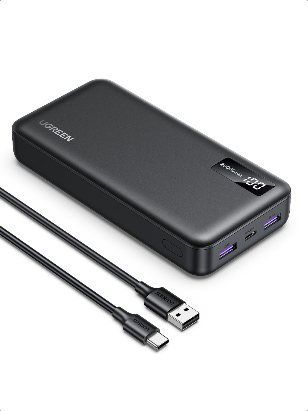 Ugreen 25683 banque d'alimentation électrique 20000 mAh Noir