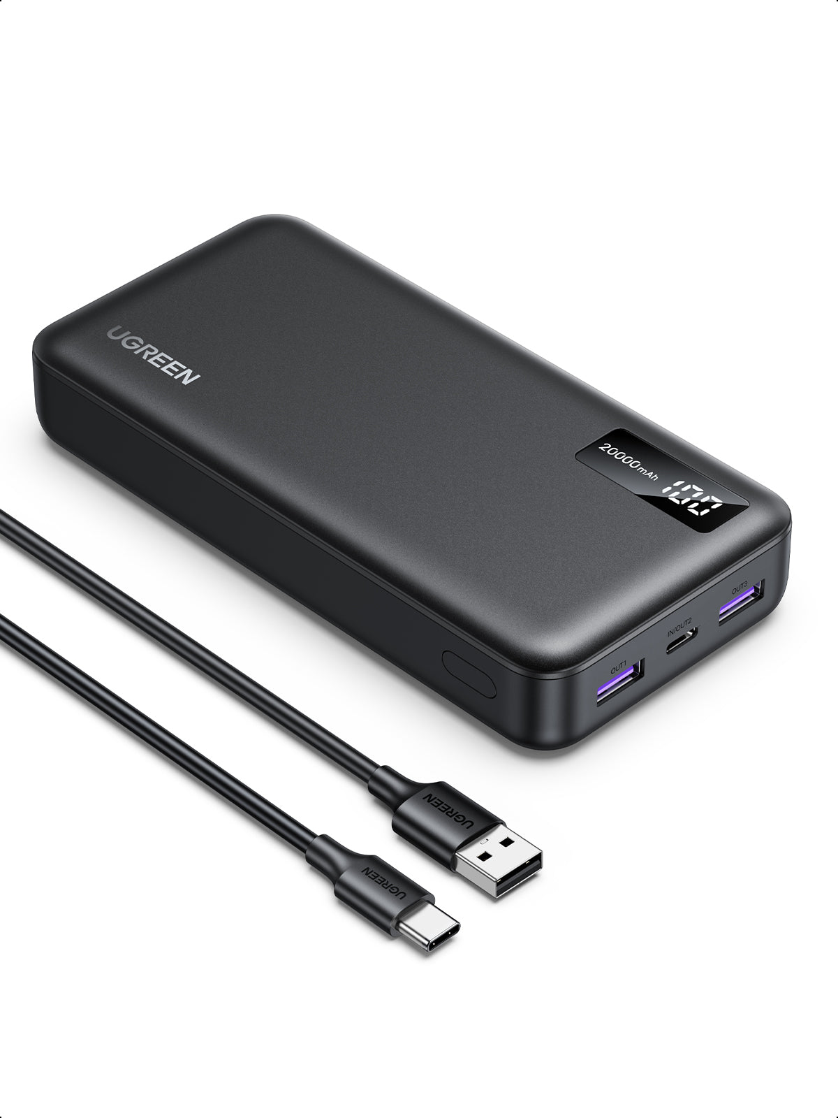 Ugreen 25683 banque d'alimentation électrique 20000 mAh Noir
