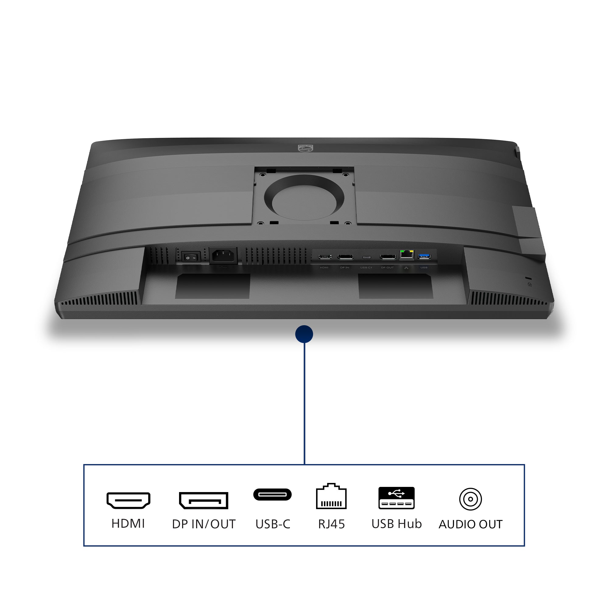 Philips 4000 series 24B2U4301/00 écran plat de PC 60,5 cm (23.8") 1920 x 1080 pixels Full HD LCD Gris