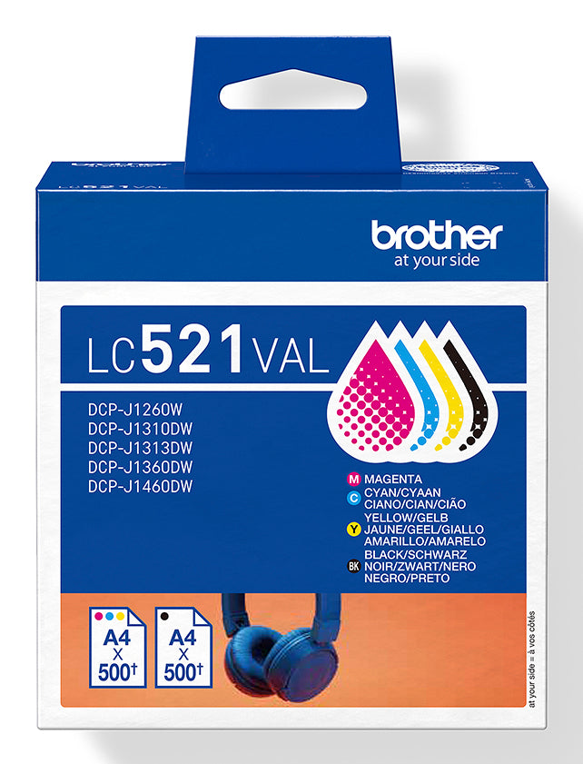 Brother LC521VAL Cartouche d'encre originale de - multipack