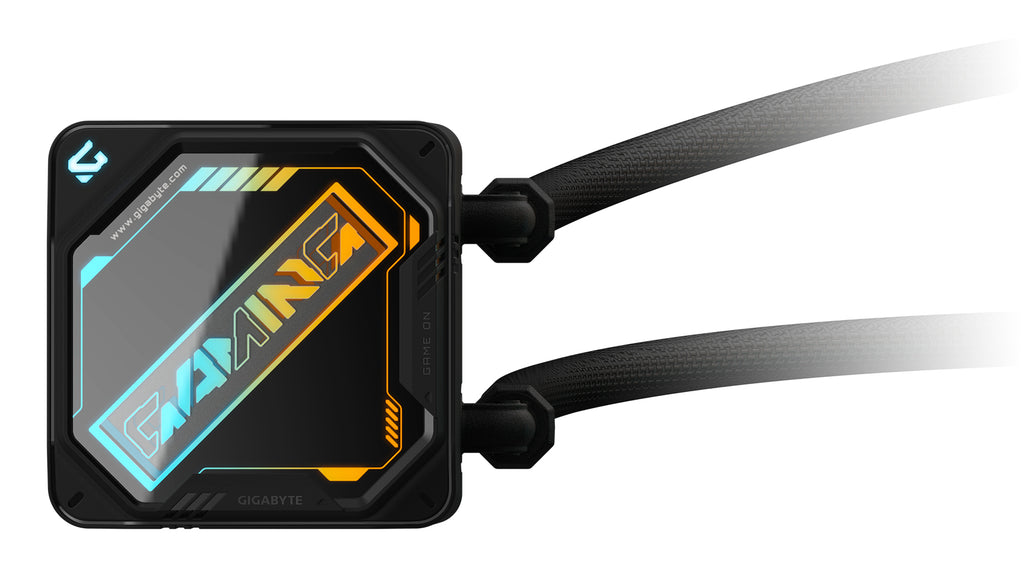 GIGABYTE GAMING 240 Refroidisseur Liquide pour CPU - 2x120mm Ventilateurs ARGB, mécanisme d’emboîtement coulissant, DAISY-CHAIN, Compatible Intel LGA 1851 et AMD AM5 - vue 4