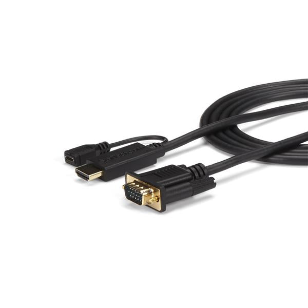 StarTech.com Câble Adaptateur HDMI vers VGA 1,8m Convertisseur Actif HD15 M/M 1920x1200 1080p