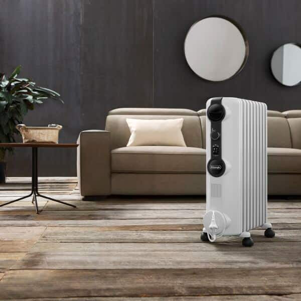De’Longhi Radia S TRRS0920 Intérieure Blanc 2000 W Chauffage électrique à bain d’huile - vue 4