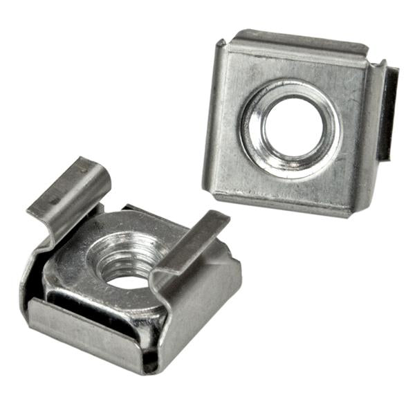 StarTech.com Kit de Fixation M5 12mm, 100 Vis et Écrous Cage à Trous Carrés avec Outil d'Installation, Argent