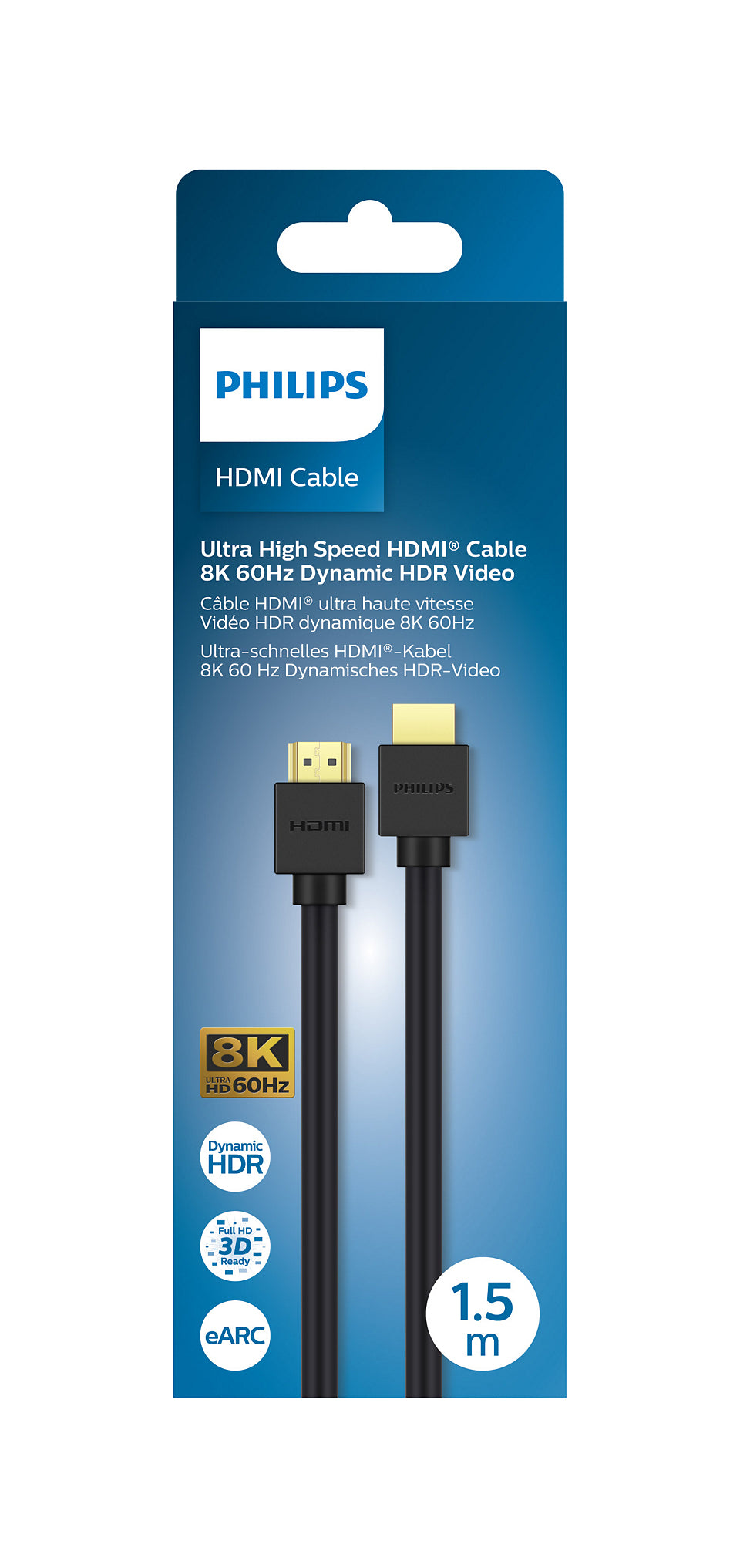 Philips SWV9431/00 câble HDMI 1,5 m HDMI Type A (Standard) Noir